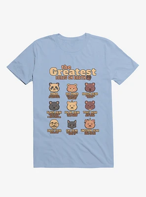 Greatest Bears Daddy Light Blue T-Shirt