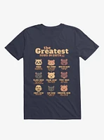 Greatest Bears Daddy Navy Blue T-Shirt