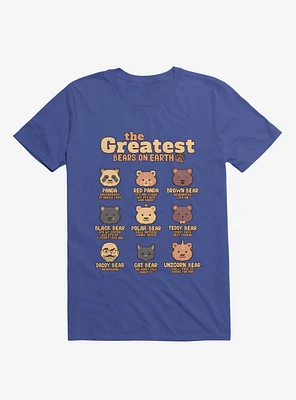 Greatest Bears Daddy Royal Blue T-Shirt