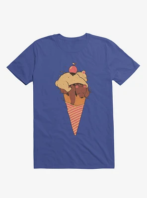 Ice Cream Bears Summer Royal Blue T-Shirt