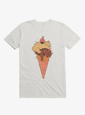 Ice Cream Bears Summer White T-Shirt