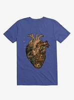 I'll Find You Heart World Map Royal Blue T-Shirt