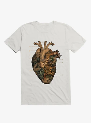 I'll Find You Heart World Map White T-Shirt