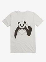 Love Panda White T-Shirt