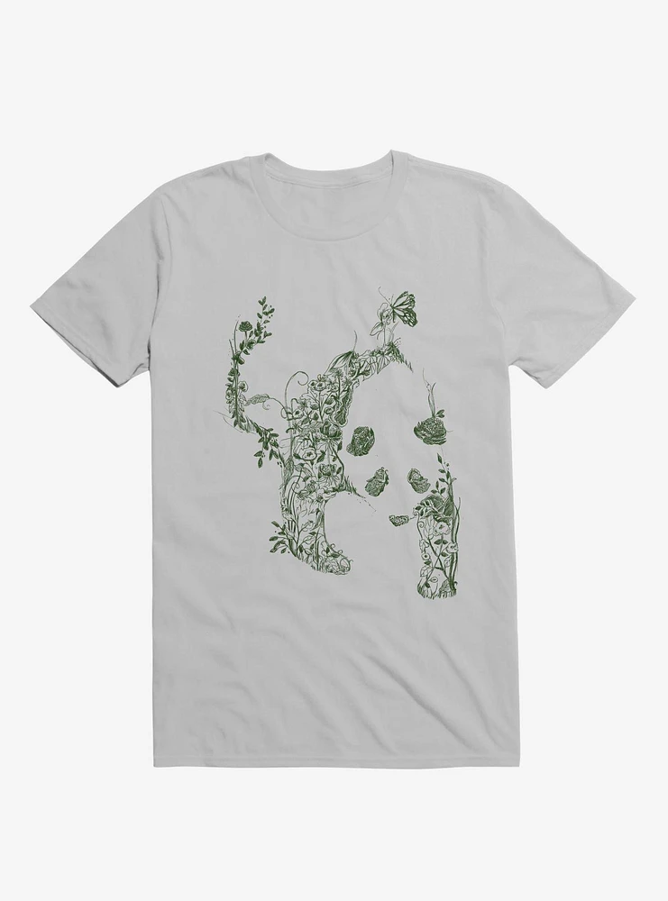 Sketch Of Nature Panda Ice Grey T-Shirt
