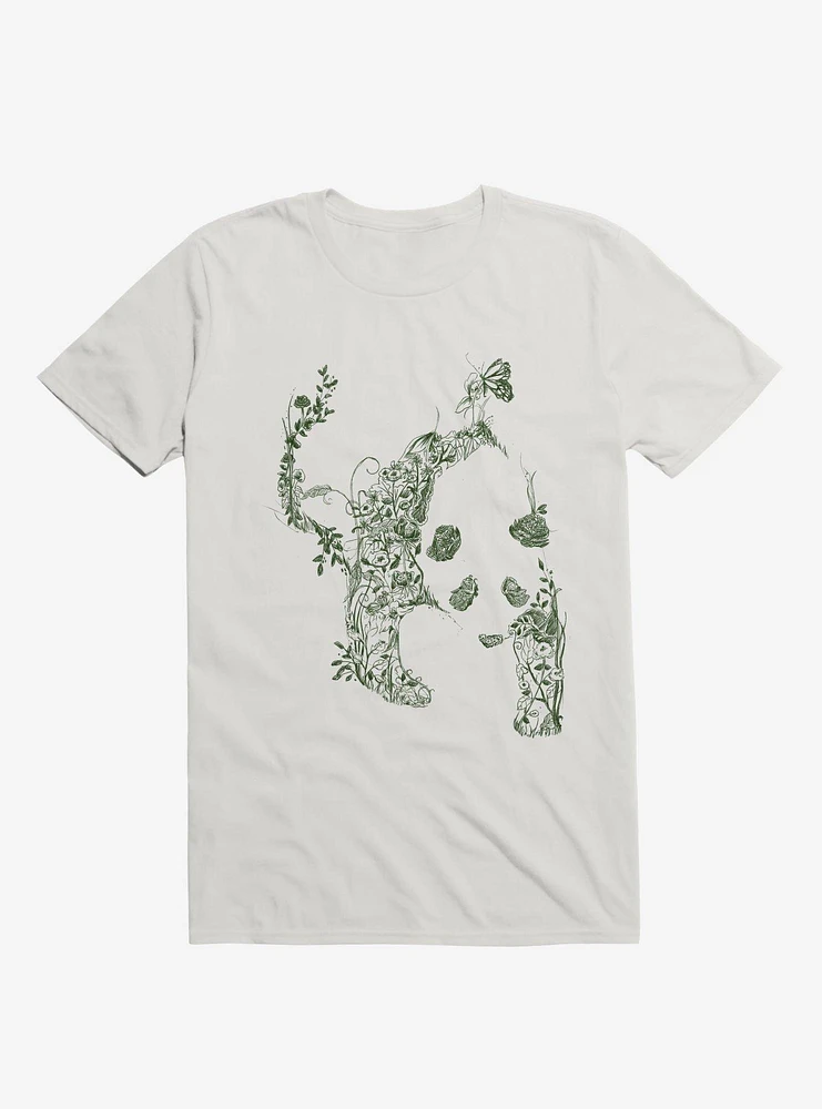 Sketch Of Nature Panda White T-Shirt