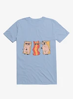 Sunscreen Pigs And Bacon Light Blue T-Shirt