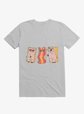 Sunscreen Pigs And Bacon Ice Grey T-Shirt