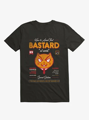 Avoid That Bastard At Work Cat Magazine T-Shirt