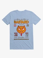 Avoid That Bastard At Work Cat Magazine Light Blue T-Shirt