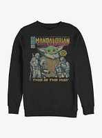 Star Wars The Mandalorian Child Poster Old School Sweatshirt