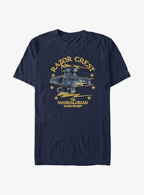 Star Wars The Mandalorian Razor Crest Hang On Kid T-Shirt