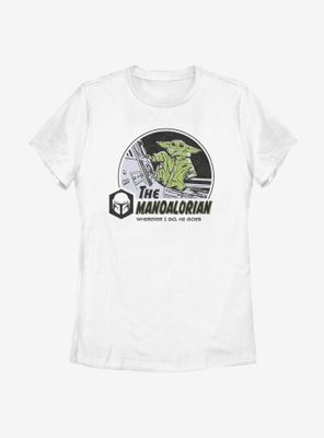 Star Wars The Mandalorian Child Space Womens T-Shirt