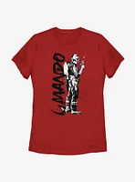 Star Wars The Mandalorian Splatter Womens T-Shirt