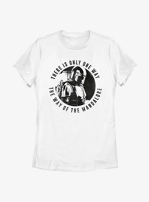 Star Wars The Mandalorian Mandomon Down Womens T-Shirt