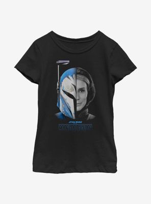 Star Wars The Mandalorian Arrival Bo-Katan Youth Girls T-Shirt