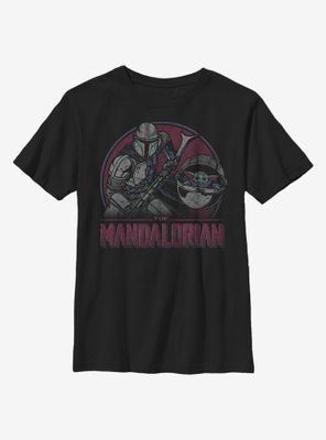Star Wars The Mandalorian Child Duo Color Pop Youth T-Shirt