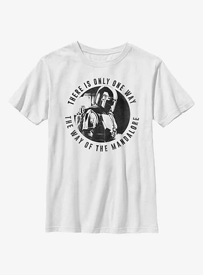 Star Wars The Mandalorian Mandomon Down Youth T-Shirt