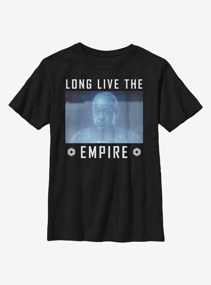 Star Wars The Mandalorian Sail Long Live Empire Youth T-Shirt