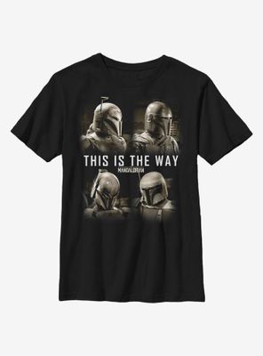 Star Wars The Mandalorian Mandomon Shore Youth T-Shirt