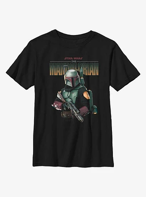 Star Wars The Mandalorian Mandomon Shoot Out Youth T-Shirt
