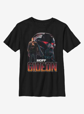Star Wars The Mandalorian Moff Gideon Stance Youth T-Shirt