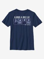 Star Wars The Mandalorian Girls Rule Galaxy Youth T-Shirt