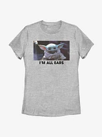 Star Wars The Mandalorian Child All Ears Womens T-Shirt