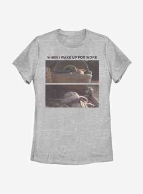 Star Wars The Mandalorian Child Work Meme Womens T-Shirt