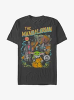 Star Wars The Mandalorian Character Poster T-Shirt