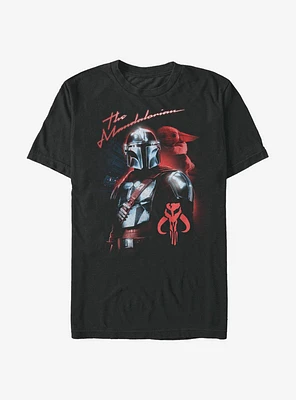 Star Wars The Mandalorian Retro Glow T-Shirt