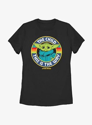 Star Wars The Mandalorian Child Stripes Womens T-Shirt
