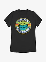 Star Wars The Mandalorian Child Stripes Womens T-Shirt