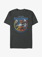Star Wars The Mandalorian Child Retro Bright T-Shirt