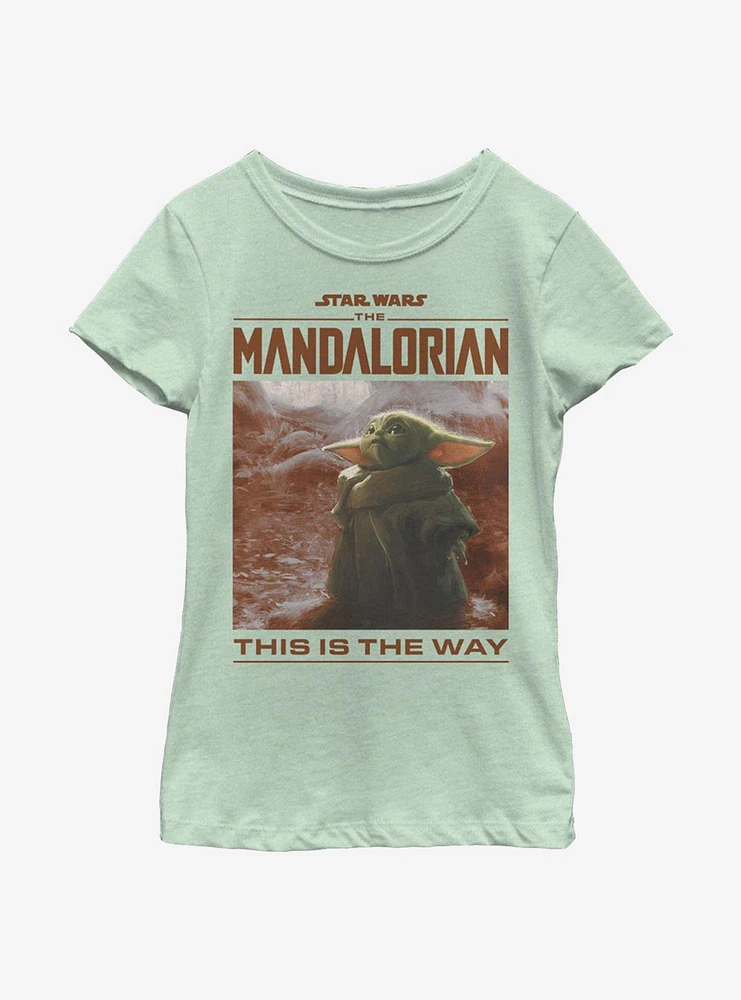 Star Wars The Mandalorian Child Render Youth Girls T-Shirt