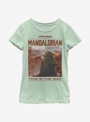 Star Wars The Mandalorian Child Render Youth Girls T-Shirt
