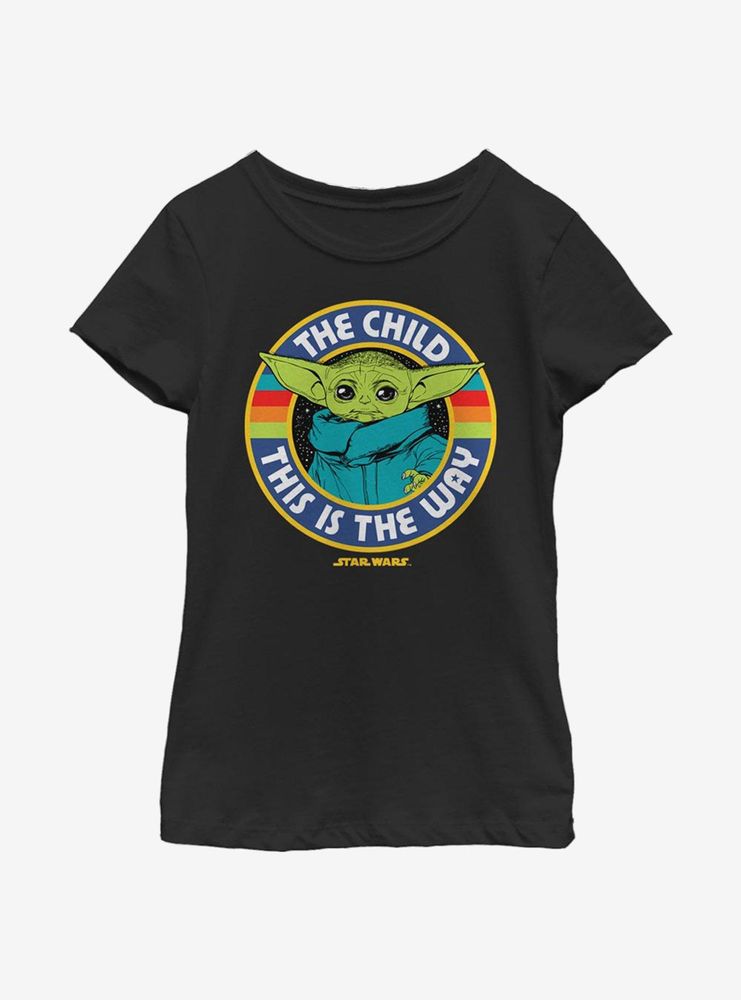 Star Wars The Mandalorian Child Stripes Youth Girls T-Shirt