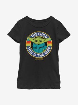 Star Wars The Mandalorian Child Stripes Youth Girls T-Shirt