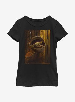 Star Wars The Mandalorian Child Poster Pod Youth Girls T-Shirt