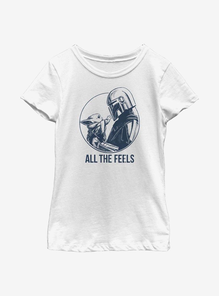 Star Wars The Mandalorian Child All Feels Youth Girls T-Shirt