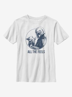 Star Wars The Mandalorian Child All Feels Youth T-Shirt