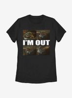 Star Wars The Mandalorian Child I'm Out Womens T-Shirt