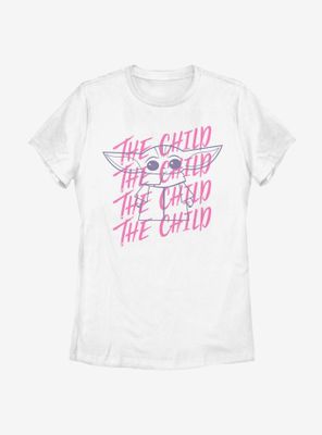 Star Wars The Mandalorian Child Overlap Womens T-Shirt