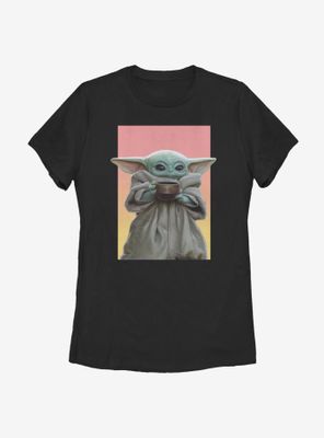 Star Wars The Mandalorian Child Soup Box Womens T-Shirt