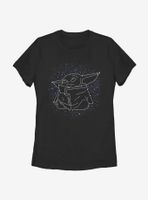 Star Wars The Mandalorian Child Constellation Womens T-Shirt