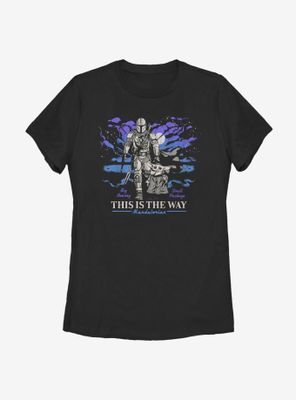 Star Wars The Mandalorian Child Way Galaxy Womens T-Shirt