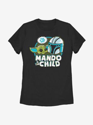 Star Wars The Mandalorian Child Saturday Cartoon Womens T-Shirt