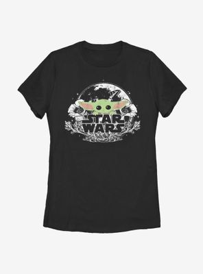 Star Wars The Mandalorian Child Floral Womens T-Shirt