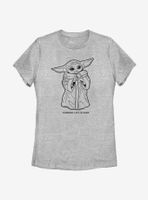 Star Wars The Mandalorian Child Wherever Womens T-Shirt