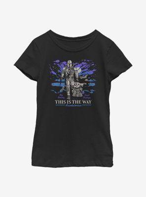 Star Wars The Mandalorian Child Way Galaxy Youth Girls T-Shirt